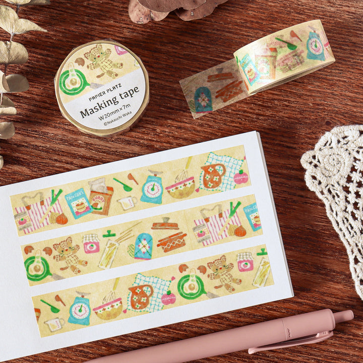 Waka Nakauchi Washi Tape - Cat's Happy Kitchen