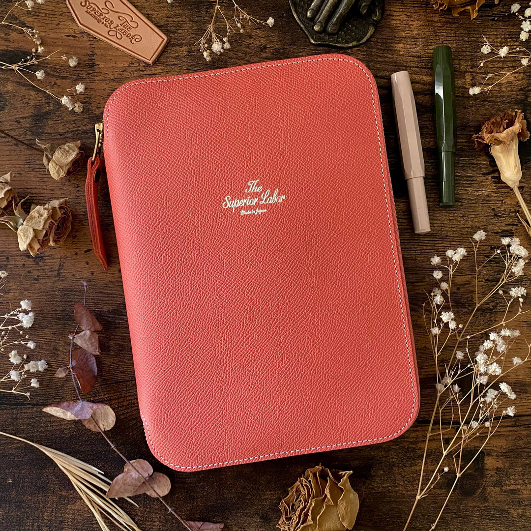 Last Stock Limited Edition Calf A5 Zip Organizer - Pink