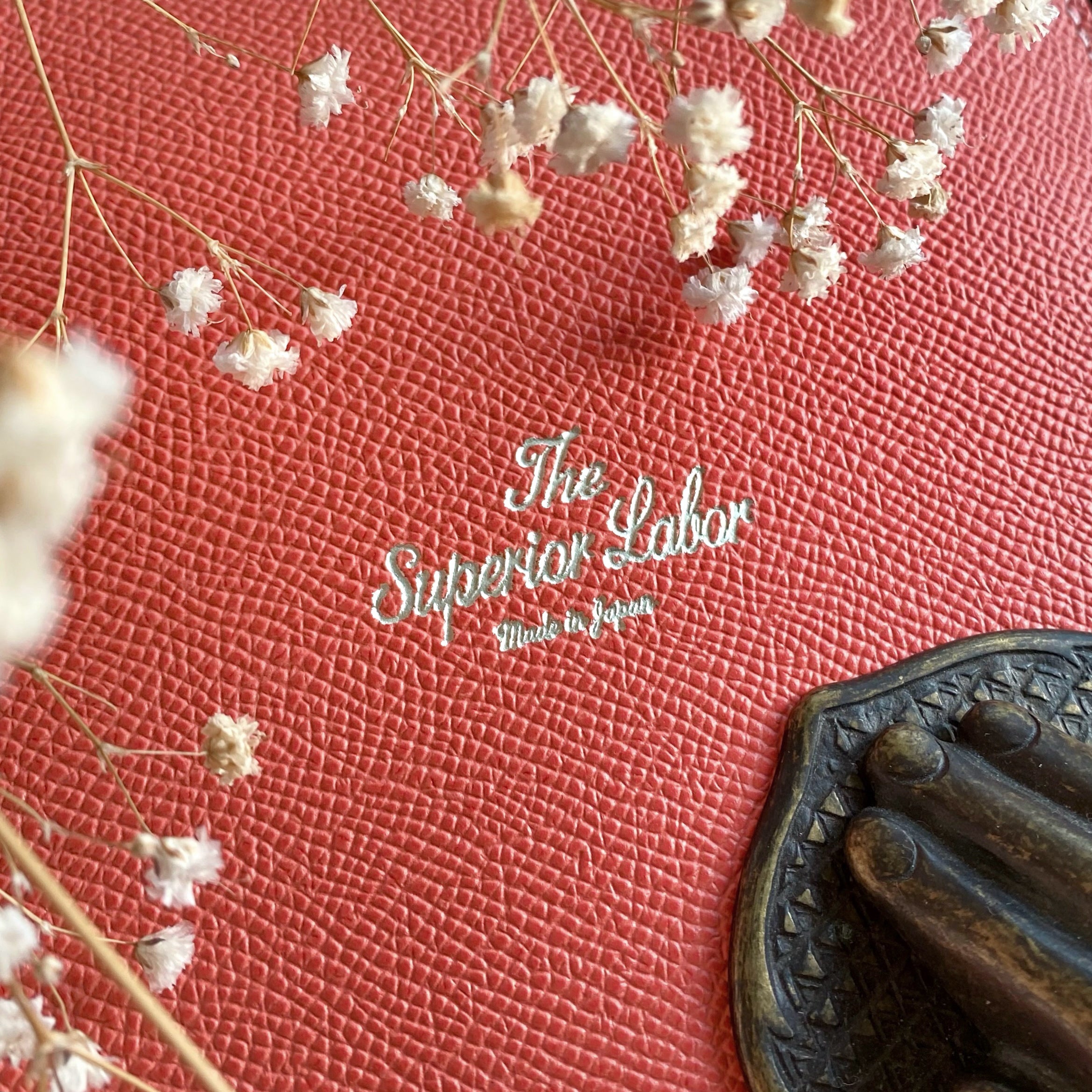 Limited Edition / The Superior Labor / Calf Leather Notebook Cover (A6) - Pink