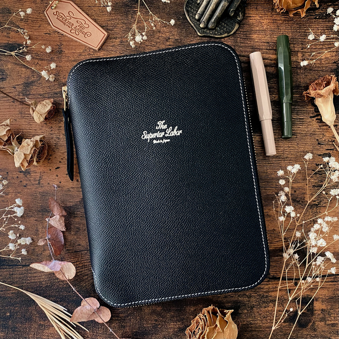 Limited Edition Calf A5 Zip Organizer - Black