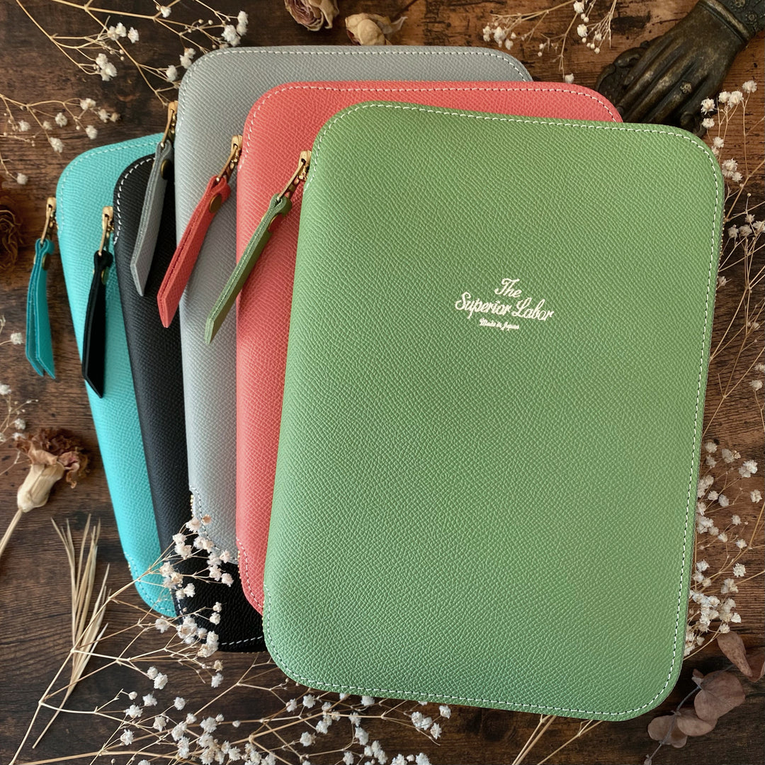 Limited Edition Calf A5 Zip Organizer - Green