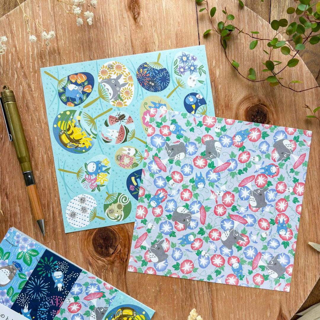 Totoro Origami Paper Set - Summer