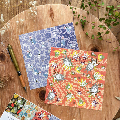Totoro Origami Paper Set - Autumn