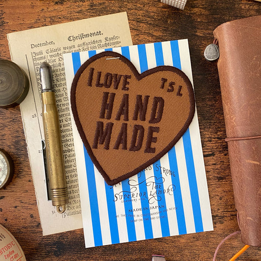 The Superior Labor / Embroidery Patch - Heart (Brown)