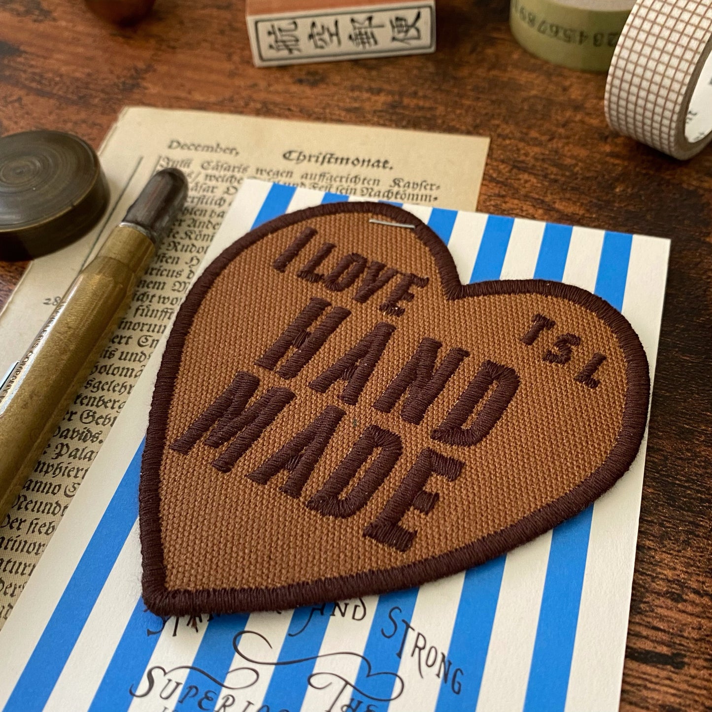The Superior Labor / Embroidery Patch - Heart (Brown)