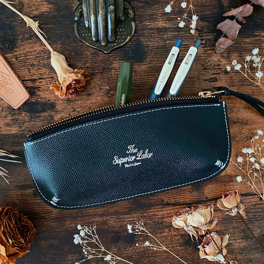 THE SUPERIOR LABOR / シュペリオールレイバー カーフレザーペンケース【３色】