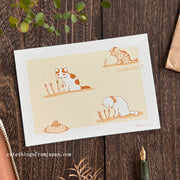 Pottering Cat / Postcard - Happy March