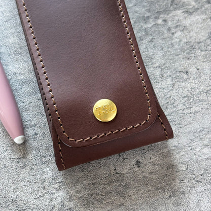 The Superior Labor / INGRASSATO Leather Fountain Pen Case - (2 Pens)