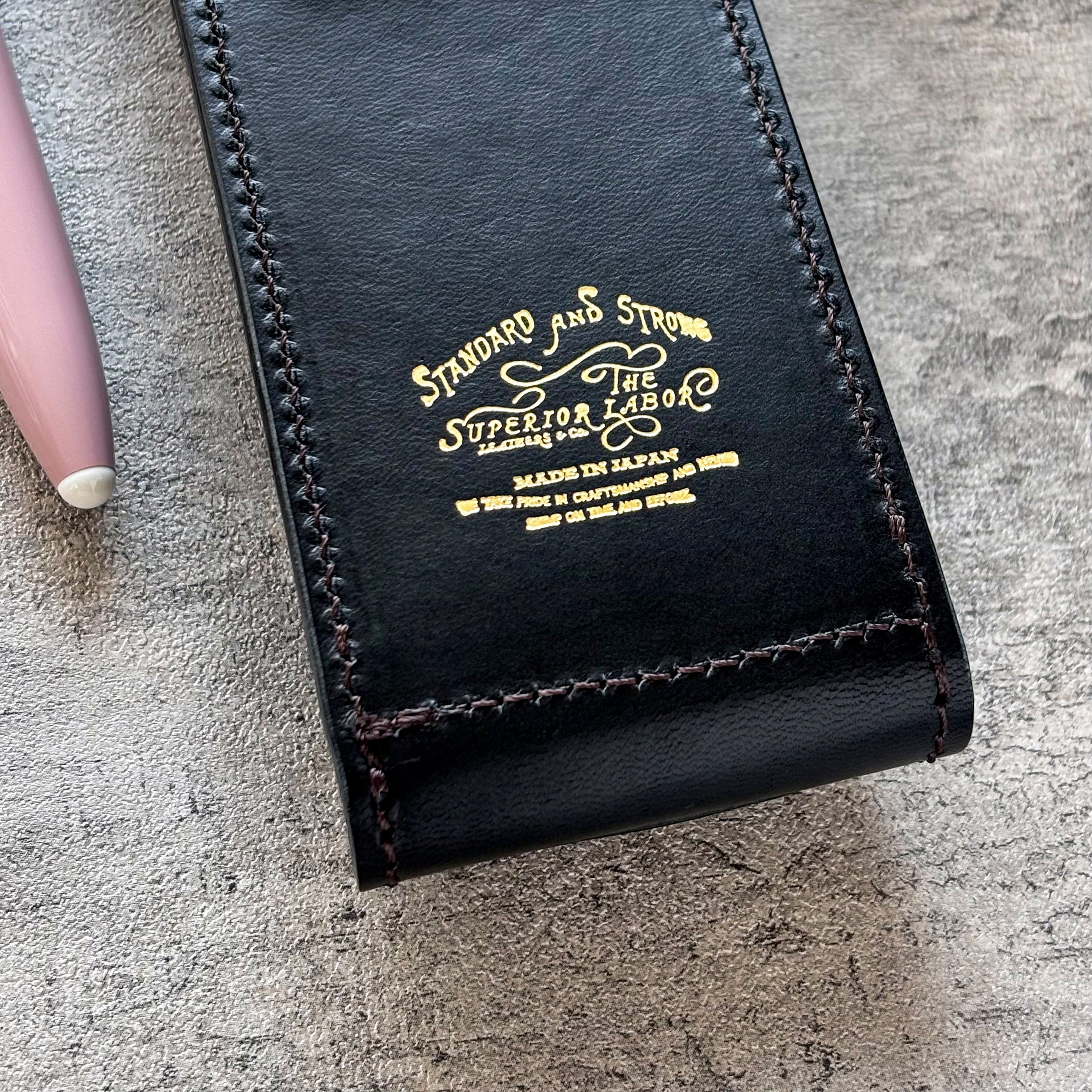 THE SUPERIOR LABOR / レザーペンケース（万年筆２本収納）