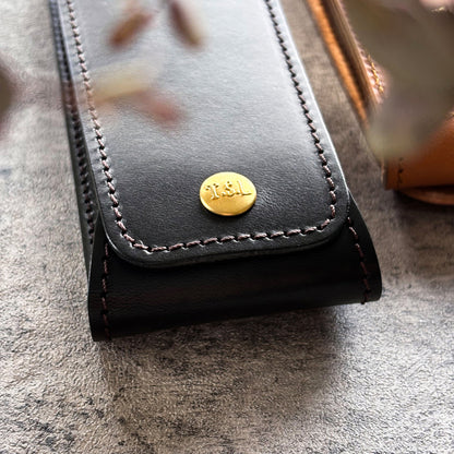 The Superior Labor / INGRASSATO Leather Fountain Pen Case - (2 Pens)