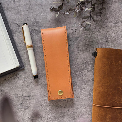 The Superior Labor / INGRASSATO Leather Fountain Pen Case - (2 Pens)