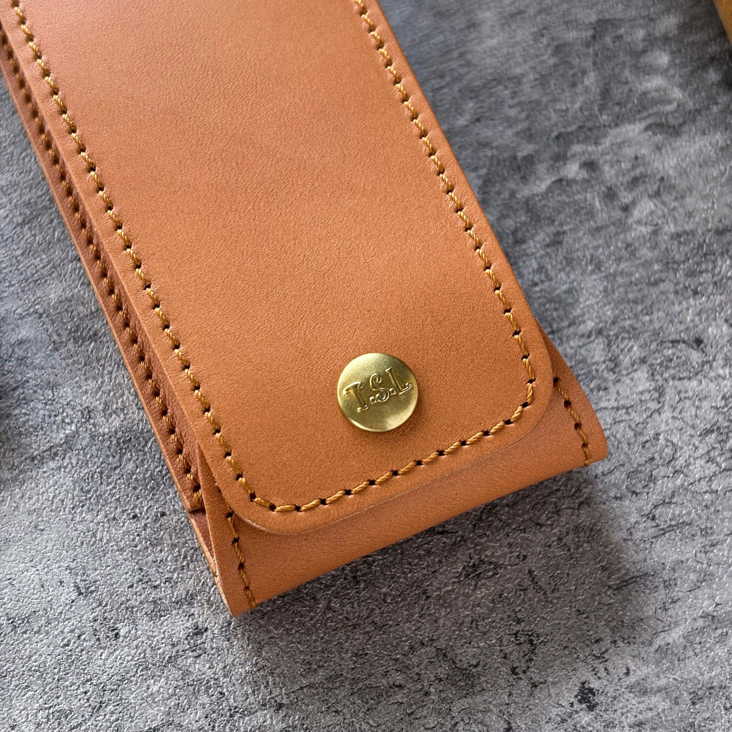 The Superior Labor / INGRASSATO Leather Fountain Pen Case - (2 Pens)