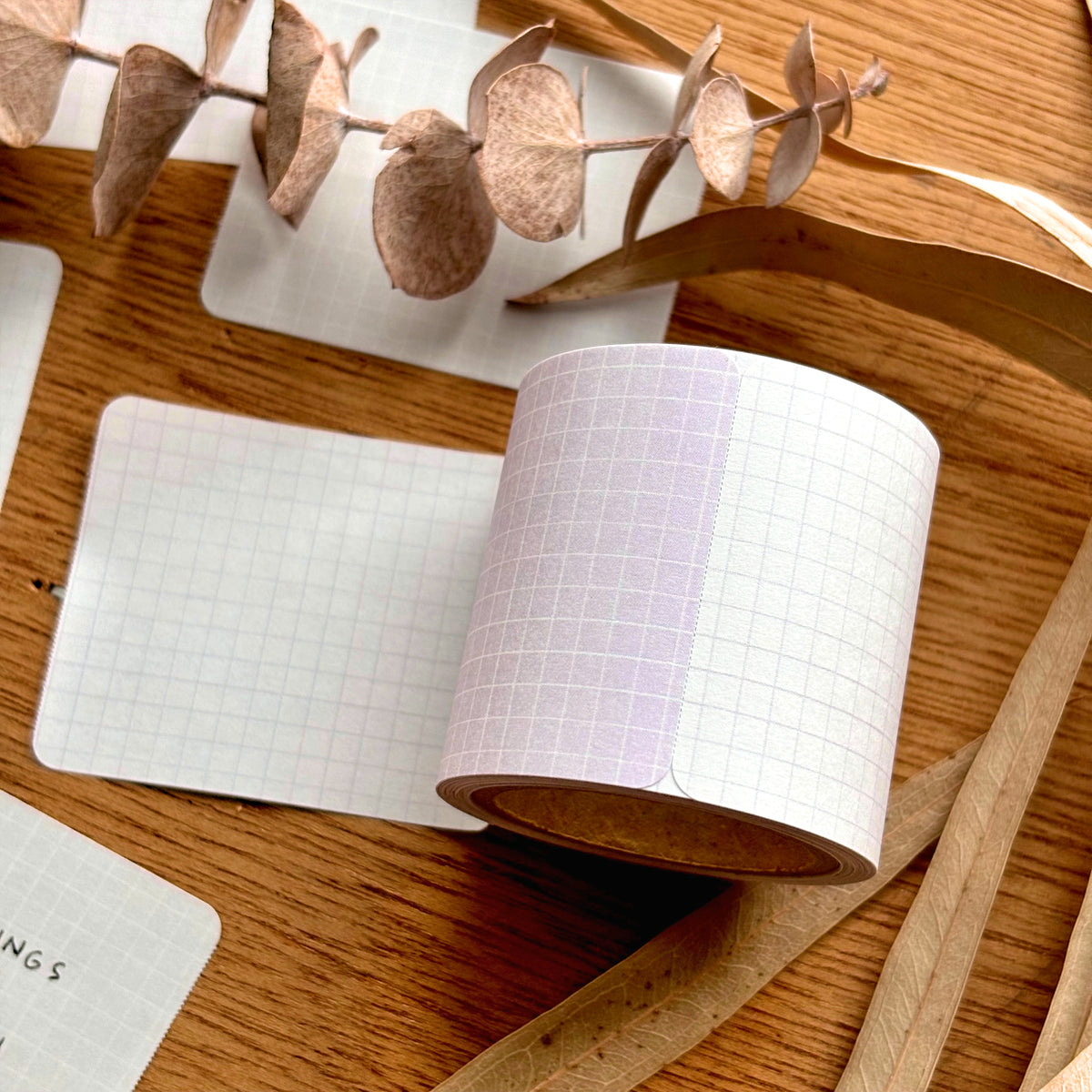 Papier Platz / Roll Sticky Note - Grid Purple