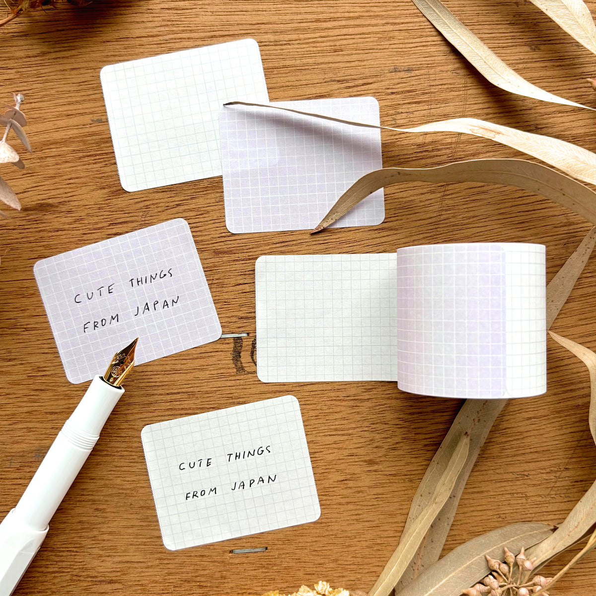 Papier Platz / Roll Sticky Note - Grid Purple