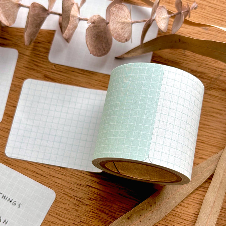 Roll Sticky Note - Grid Green