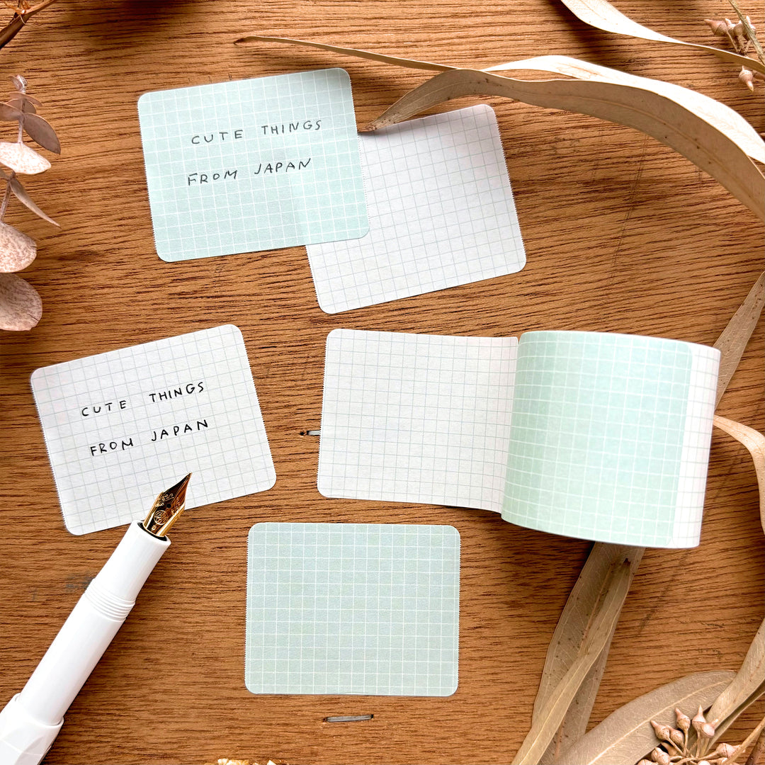 Roll Sticky Note - Grid Green