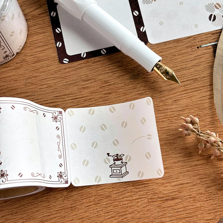 Fukuwake Hanko Roll Sticky Note - Coffee Mill