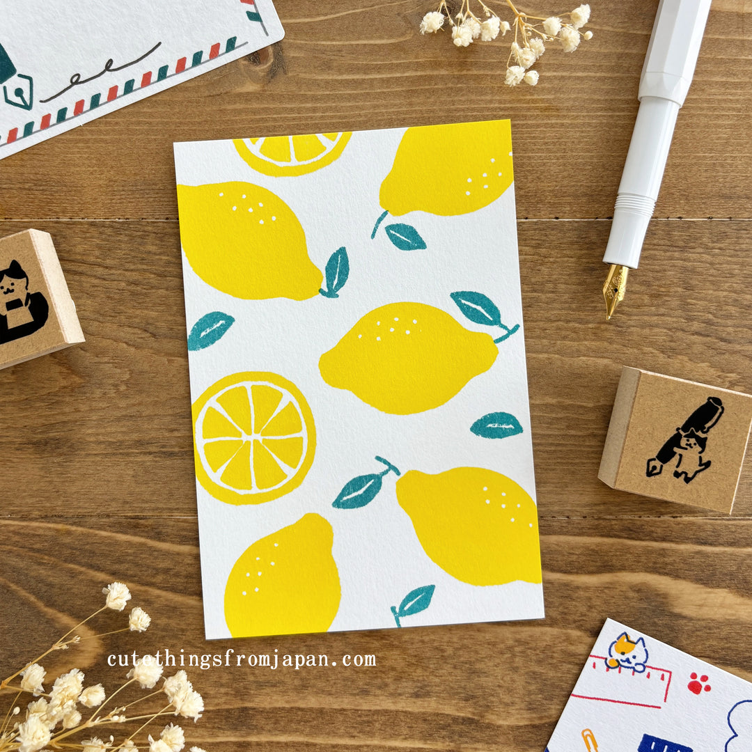 Retro Style Postcard - Vivid Lemon