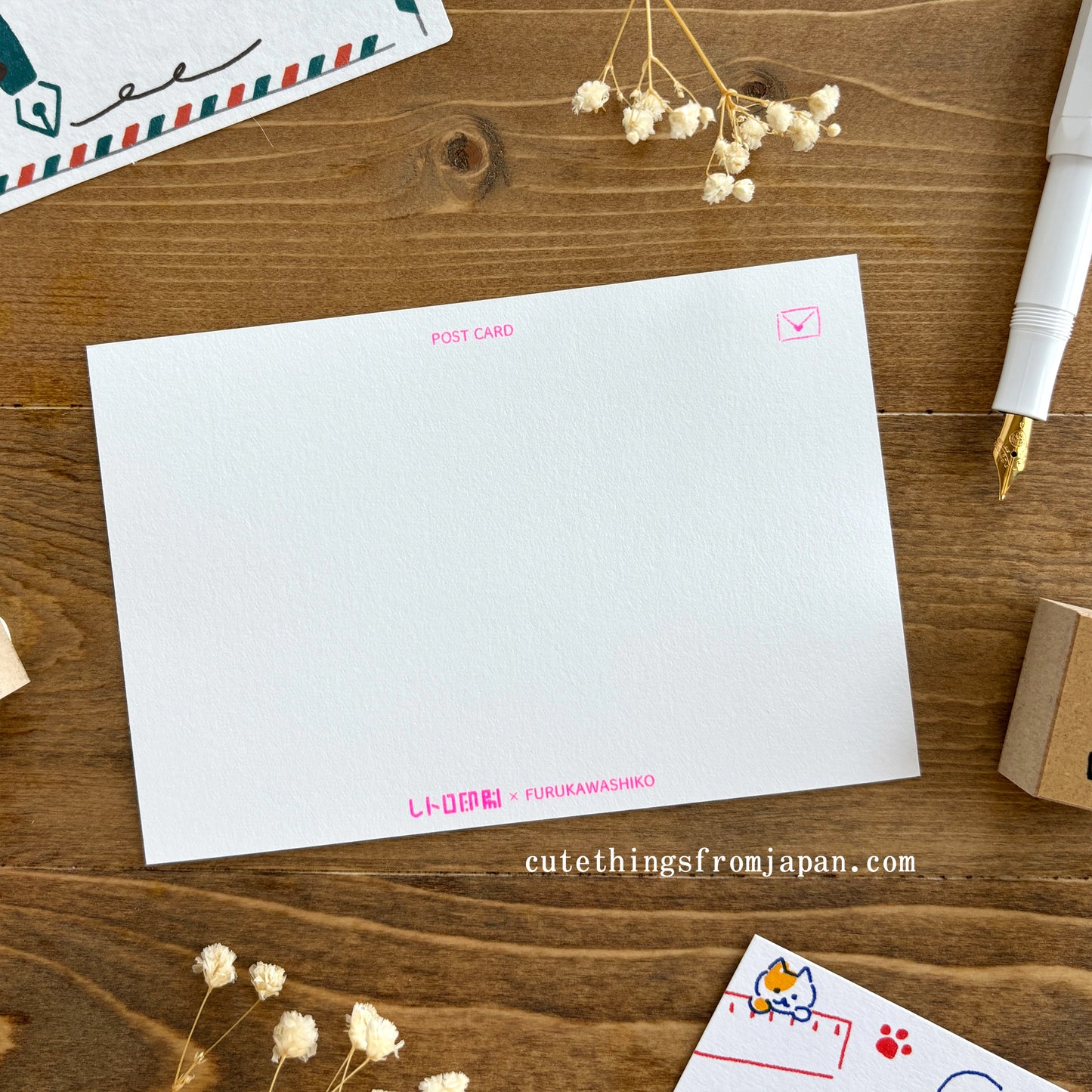 Retro Style Postcard - Fluffy Cat