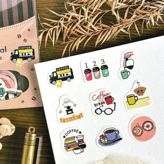 Fukuwake Hanko / Flake Stickers - Coffee Break