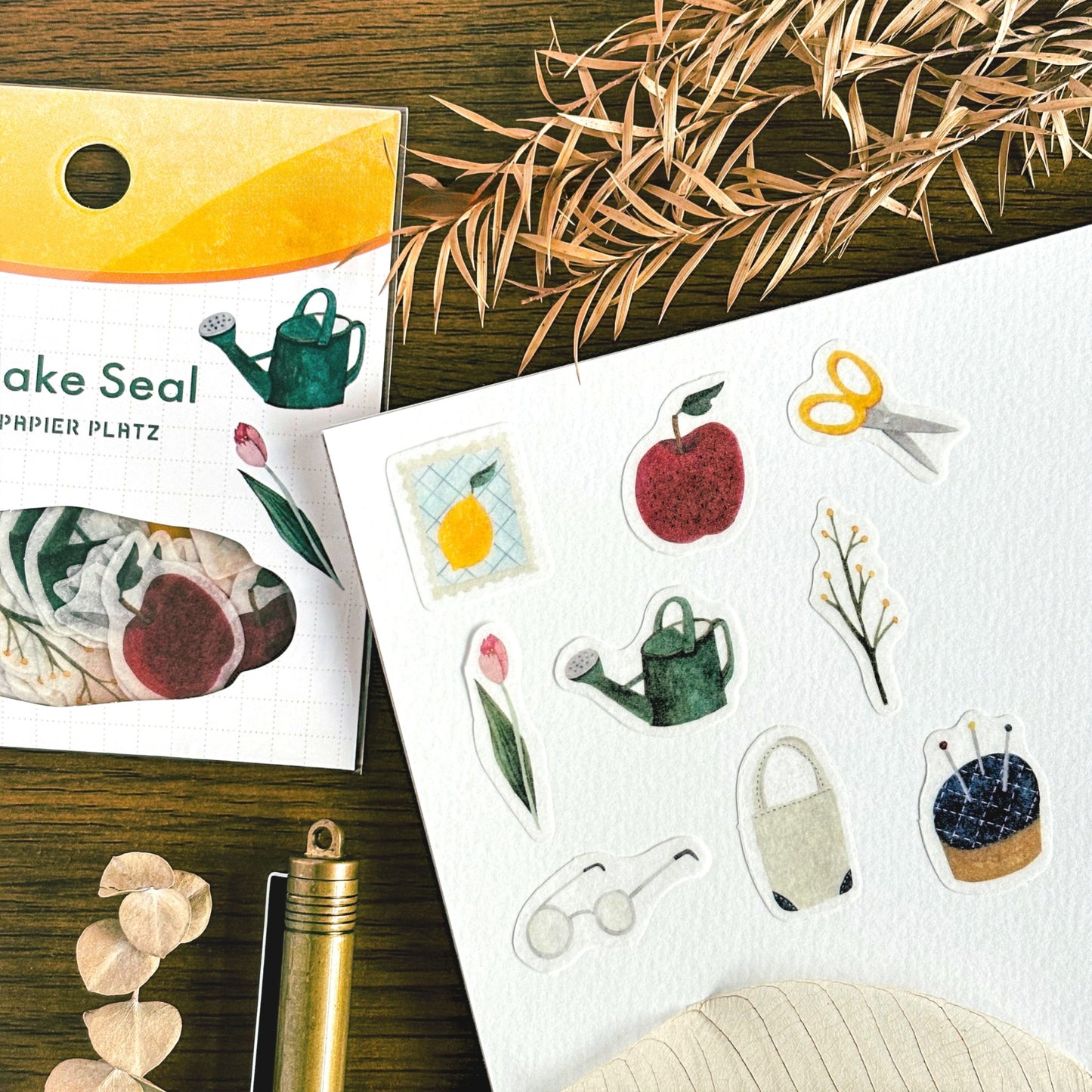 ASANERU / フレークシール「花と針仕事」