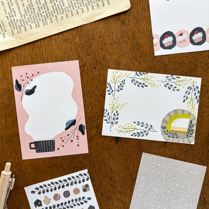 Emi Nakano Memo Pad - Cozy Cafe Time