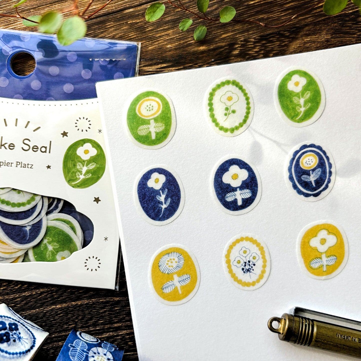 kurogoma / フレークシール「お花」