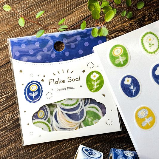 Kurogoma / Flake Stickers - Flowers