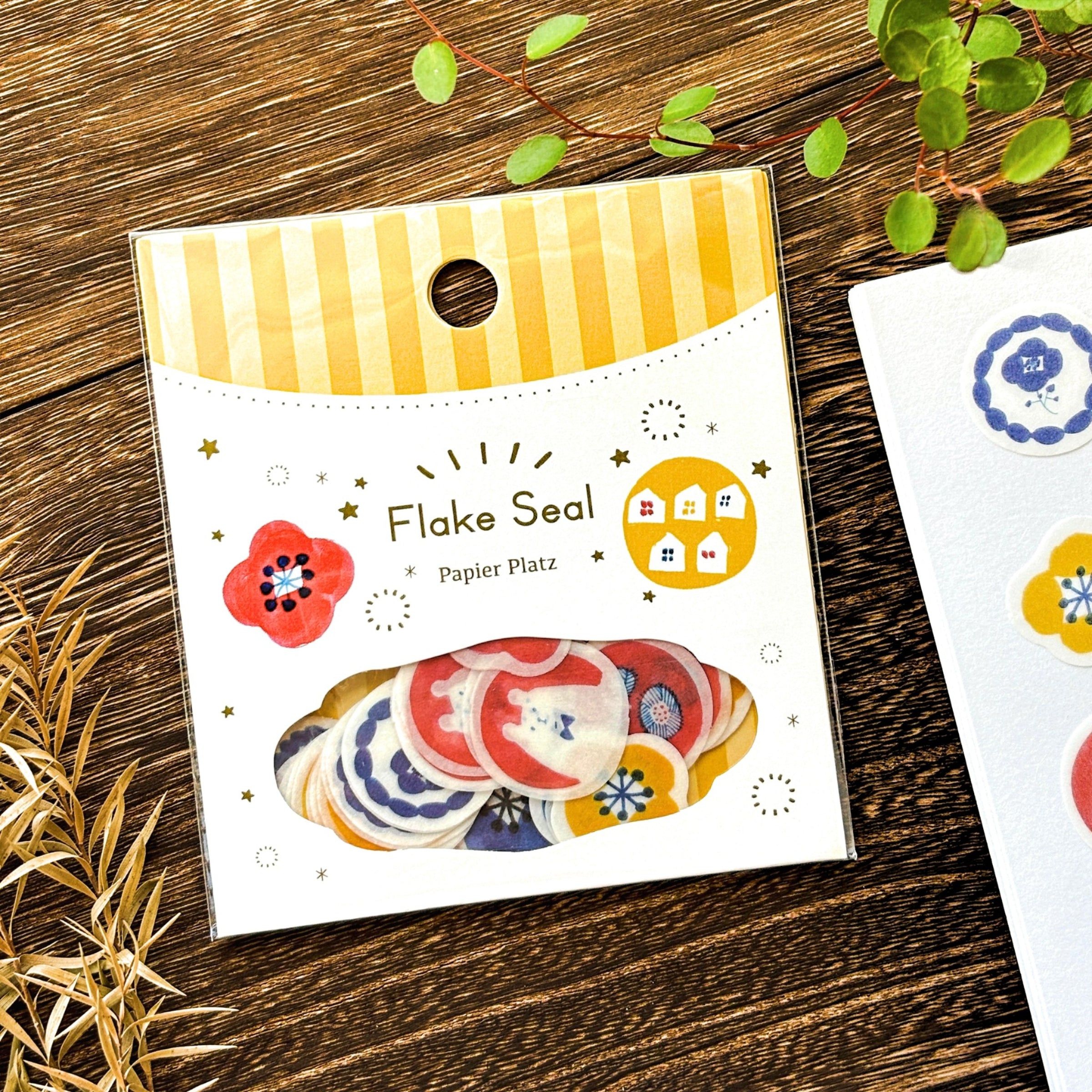 Kurogoma / Flake Stickers - Flowers
