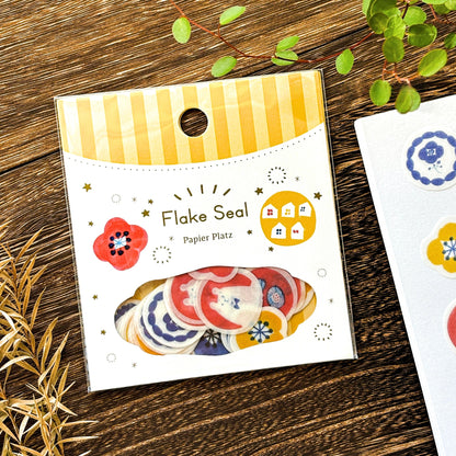 Kurogoma / Flake Stickers - Flowers