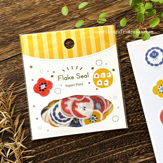 Kurogoma Flake Stickers - Flowers