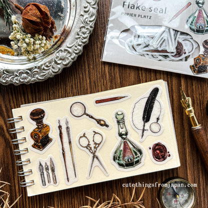 Lin Chia Ning Flake Stickers - Antique Stationery