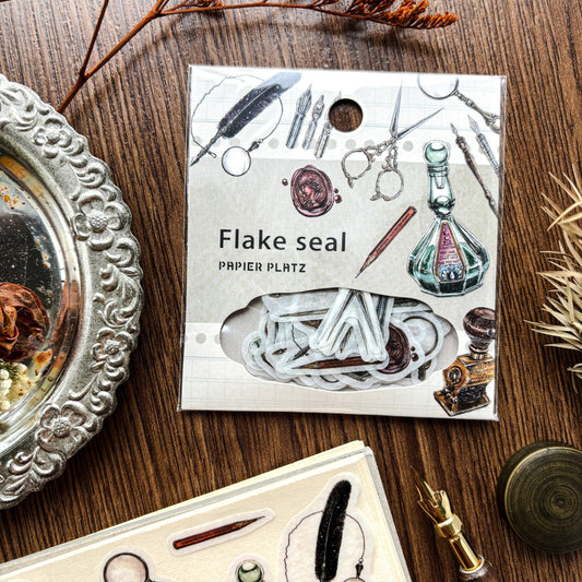 Lin Chia Ning / Flake Stickers - Antique Stationery