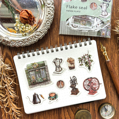Lin Chia Ning / Flake Stickers - Coffee Shop