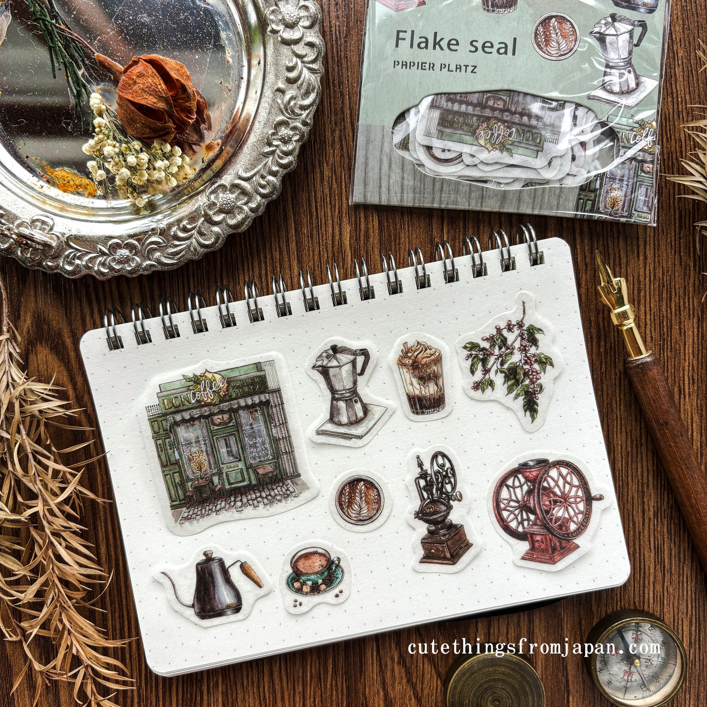 Lin Chia Ning Flake Stickers - Coffee Shop