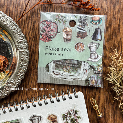 Lin Chia Ning Flake Stickers - Coffee Shop