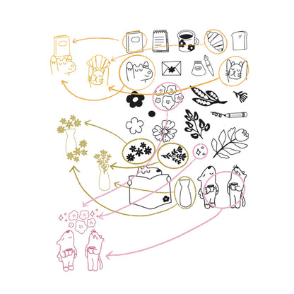 Paper Plant Co. x Sakuralala - Vincent's Plants & Coffee (4" x 6")