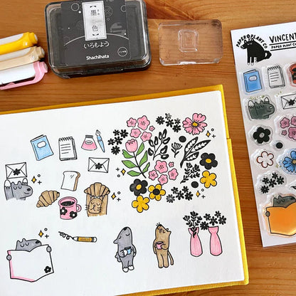 Paper Plant Co. x Sakuralala - Vincent's Plants & Coffee (4" x 6")