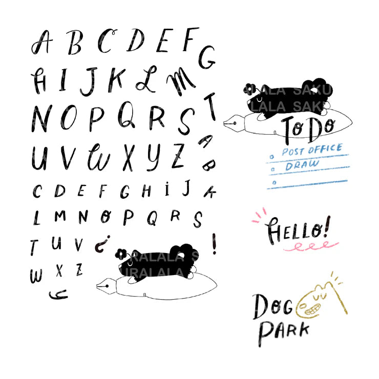 Paper Plant Co. x Sakuralala - Alphabet (4" x 6")