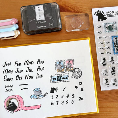 Paper Plant Co. x Sakuralala - Months + Numbers (4" x 6")