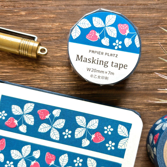 Otome Insatsu Washi Tape - Strawberries