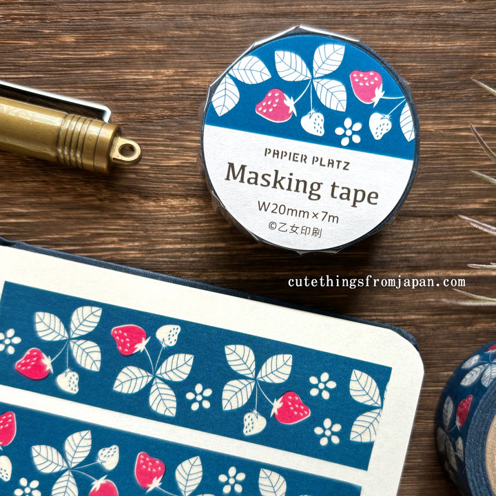 Otome Insatsu Washi Tape - Strawberries