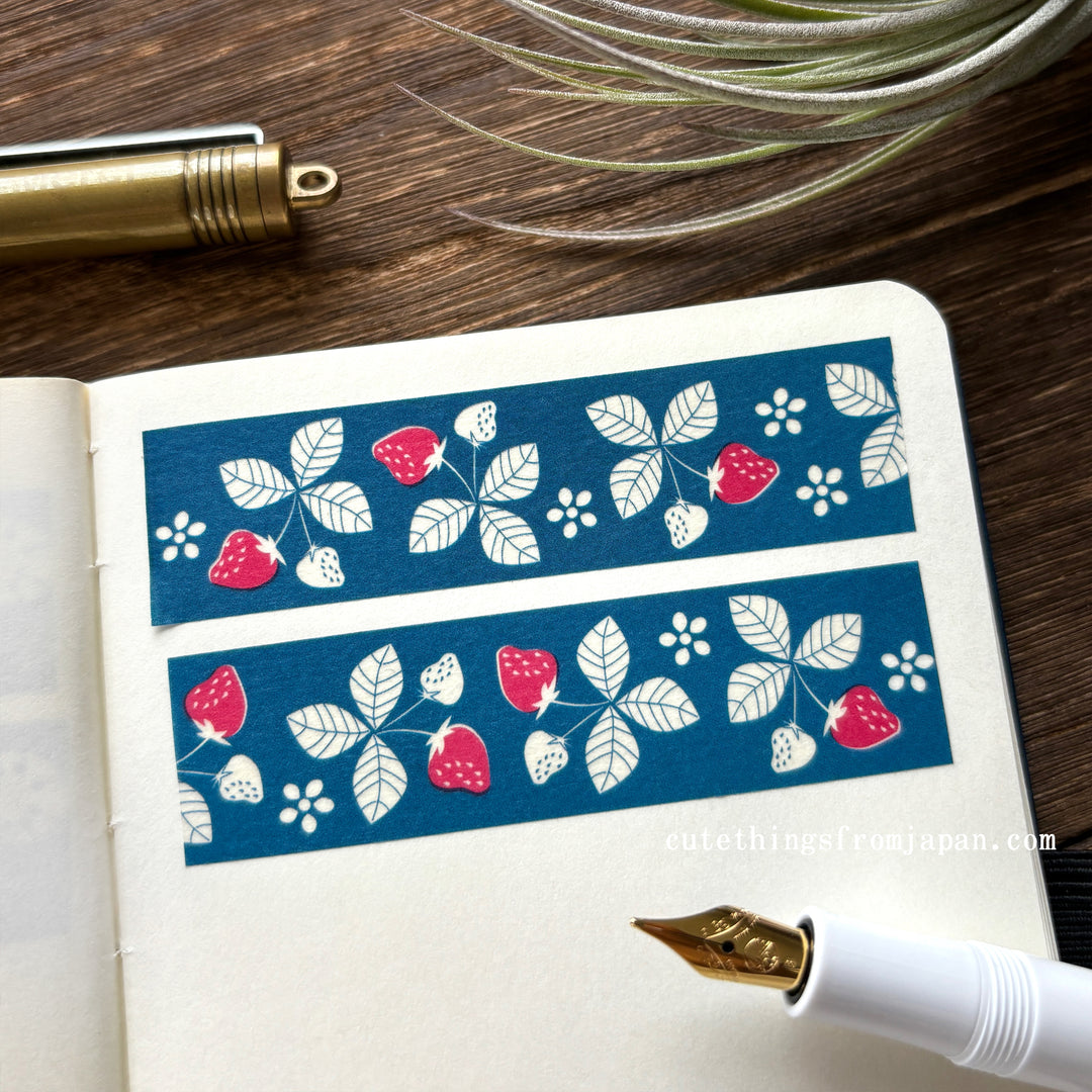 Otome Insatsu Washi Tape - Strawberries