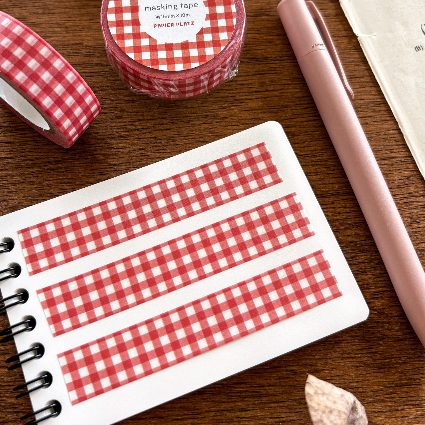 Washi Tape - Checkered (red)