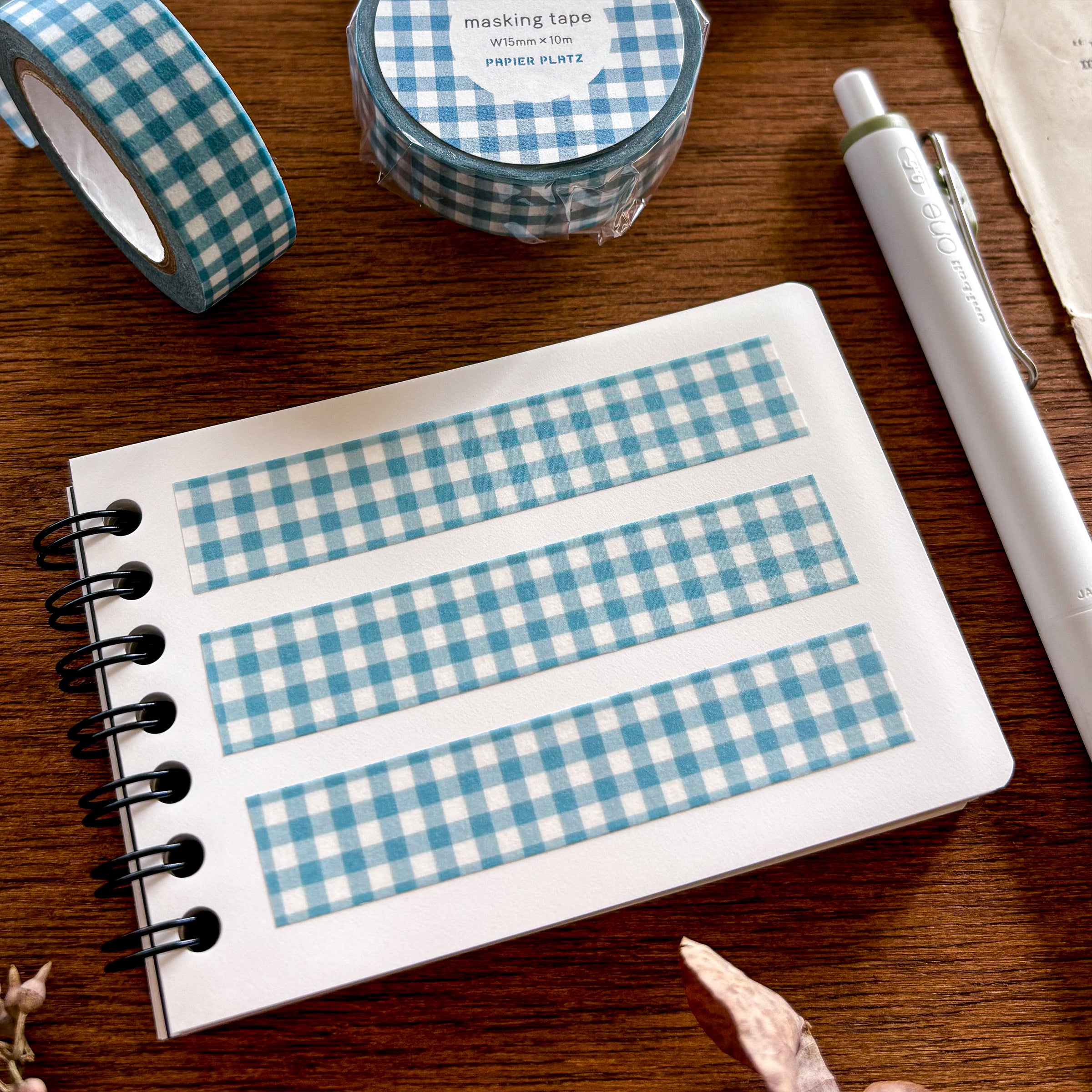 Papier Platz / Washi Tape - Checkered (blue)