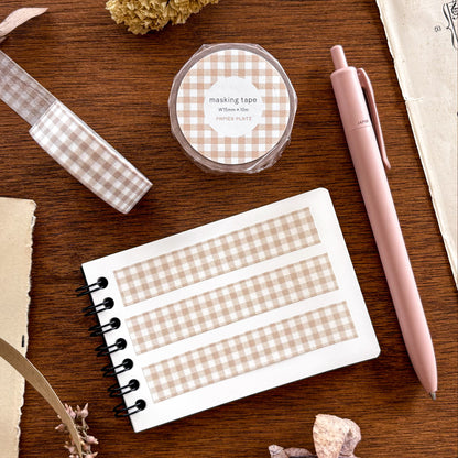 Washi Tape - Checkered (brown)