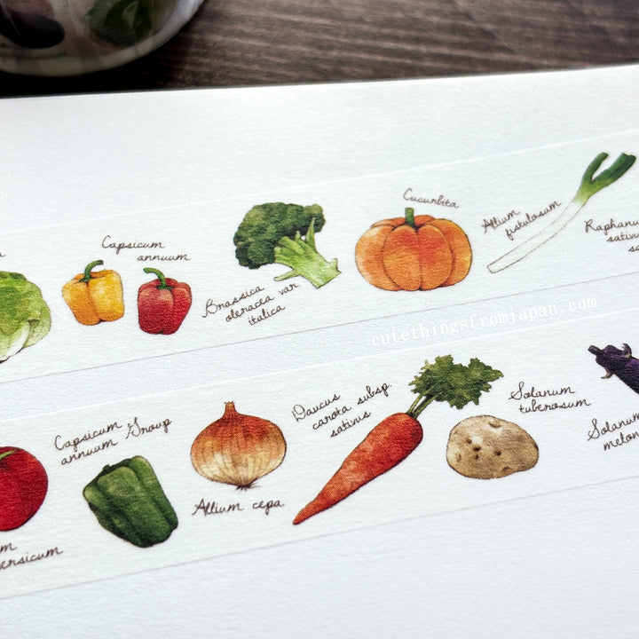 Moriyue Washi Tape - Vegetable