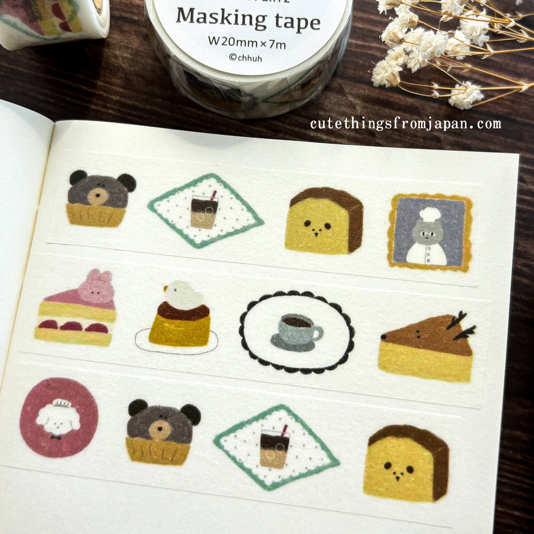 chhuh Washi Tape - Animal Cafe