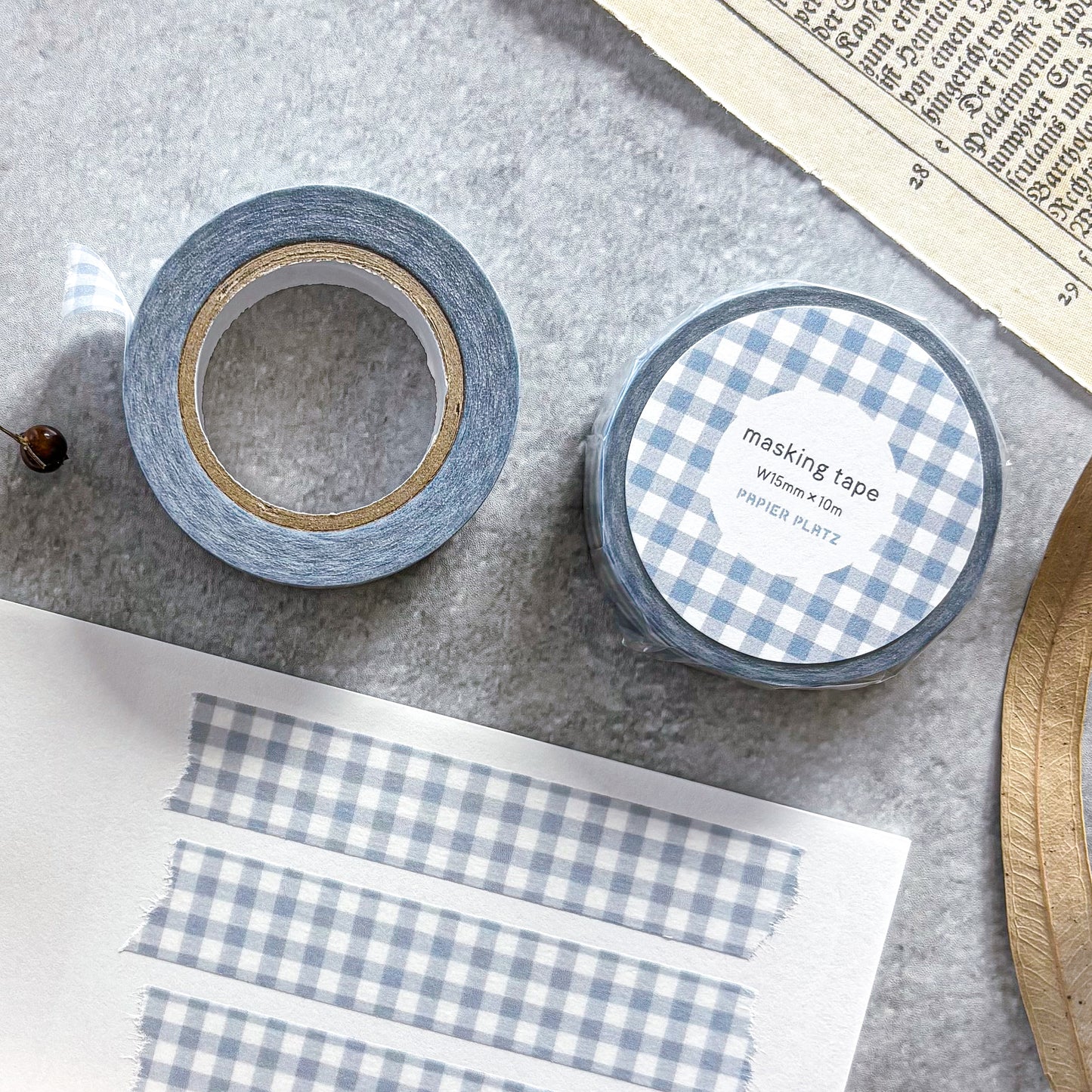 Washi Tape - Checkered (baby blue)