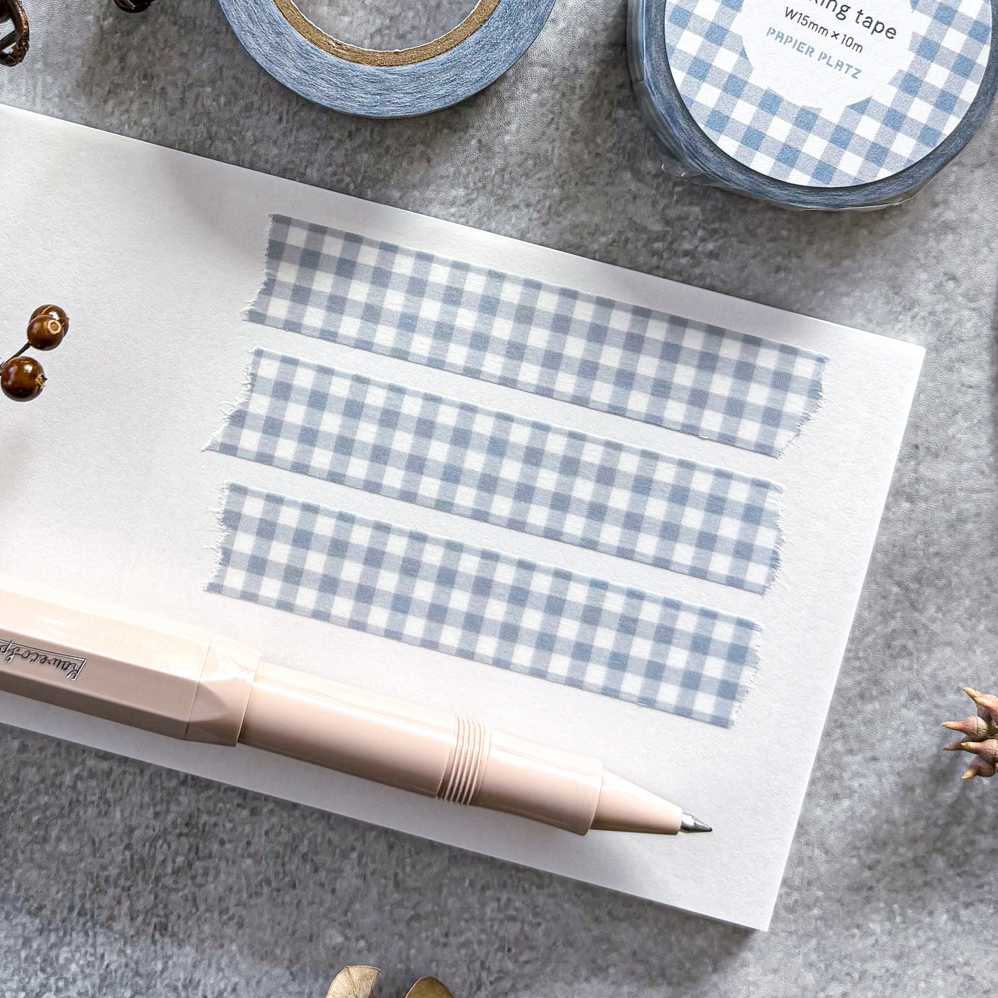 Washi Tape - Checkered (baby blue)